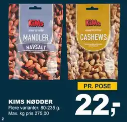 Let-Køb KIMS NØDDER tilbud
