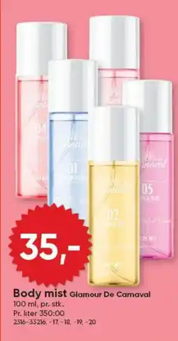 BigDollar Body mist Glamour De Carnaval tilbud