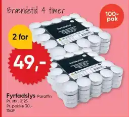 BigDollar Fyrfadslys Paraffin tilbud