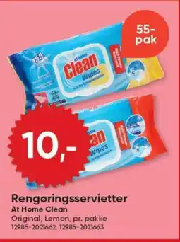 BigDollar Rengøringsservietter At Home Clean tilbud