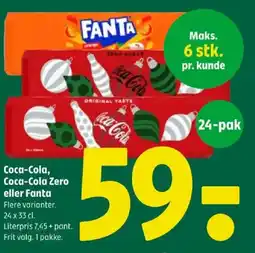 Coop 365 Coca-Cola, Coca-Cola Zero eller Fanta tilbud