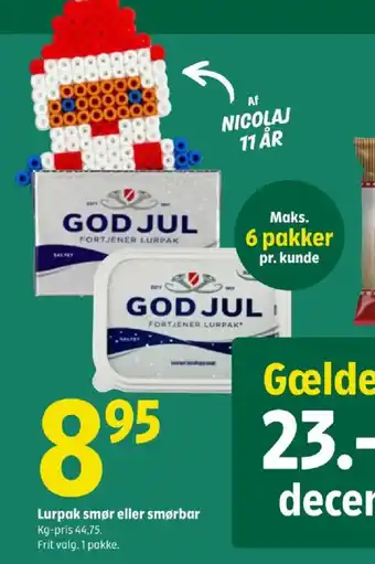 Lurpak smør eller smørbar