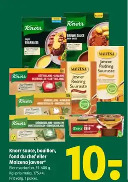 Coop 365 Knorr sauce, bouillon, fond du chef eller Maizena jævner tilbud