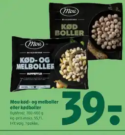 Coop 365 Mou kød- og melboller eller kødboller tilbud
