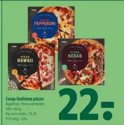 Coop 365 Coop italiana pizza tilbud