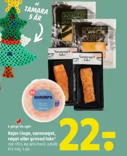 Coop 365 Rejer i lage, varmrøget, røget eller gravad laks tilbud