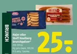 Coop 365 Højer eller Steff Houlberg brunchpølser tilbud
