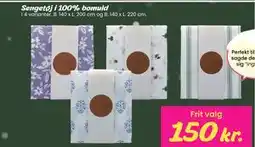 Hi five Sengetøj i 100% bomuld tilbud