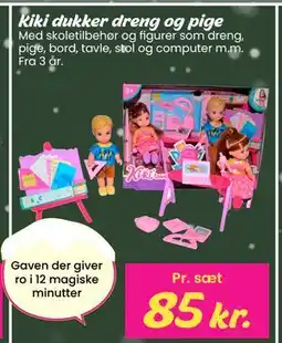 Hi five Kiki dukker dreng og pige tilbud