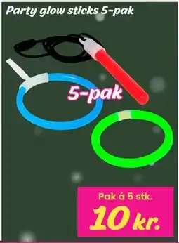 Hi five Party glow sticks 5-pak tilbud
