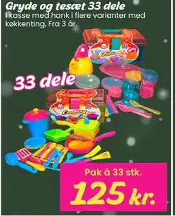 Hi five Gryde og tesæt 33 dele tilbud