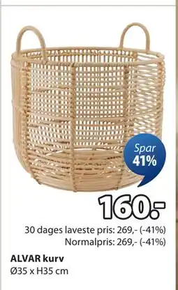 JYSK ALVAR kurv tilbud