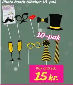 Hi five Photo booth tilbehør 10-pak tilbud