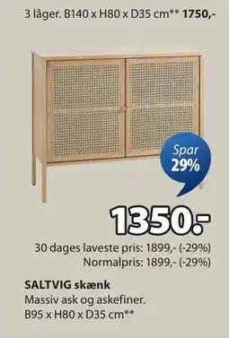 JYSK SALTVIG skænk tilbud