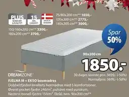 JYSK FJELNA M + EKSO boxmadras tilbud