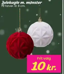Hi five Julekugle m. mønster tilbud