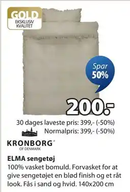 JYSK ELMA sengetøj tilbud