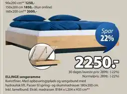 JYSK ELLINGE sengeramme tilbud