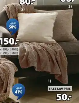 JYSK ROSENVIAL fleece-plaid tilbud