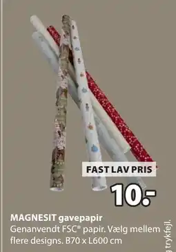 JYSK MAGNESIT gavepapir tilbud