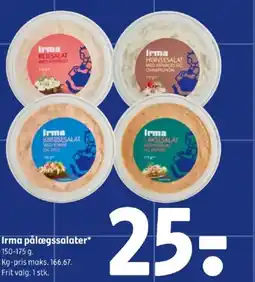 Coop 365 Irma pålægssalater tilbud