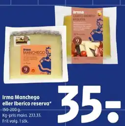 Coop 365 Irma Manchego eller Iberico reserva tilbud