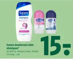 Coop 365 Sanex deodorant eller shampoo tilbud