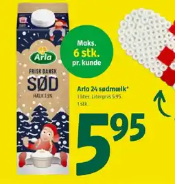 Coop 365 Arla 24 sødmælk tilbud