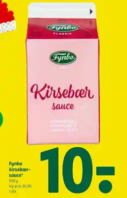 Coop 365 Fynbo kirsebær- sauce tilbud