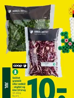 Coop 365 Snittet grønkål eller rødkål - skyllet og klar til brug tilbud