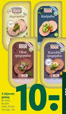 Coop 365 3-Stjernet pålæg tilbud