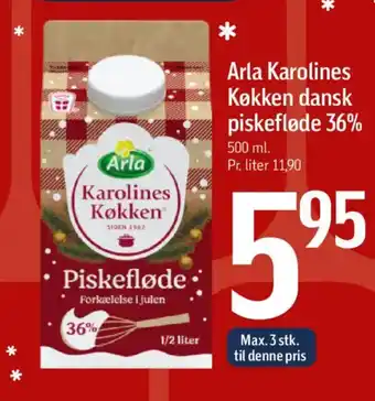 Arla Karolines Køkken dansk piskefløde 36%