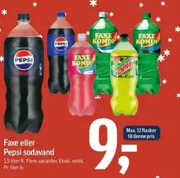 Føtex Faxe eller Pepsi sodavand tilbud