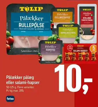 Pålækker pålæg eller salami-hapser
