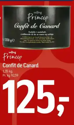 Føtex Salling princip confit de canard tilbud