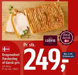 Føtex Krogmodnet flæskesteg af dansk gris tilbud