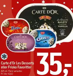 Føtex Carte d'Or Les Desserts eller Frisko Favoritter tilbud