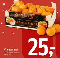 Føtex Clementiner 2,3 kg. tilbud