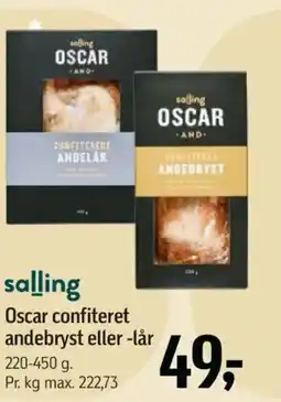 Føtex salling Oscar confiteret andebryst eller -lår tilbud