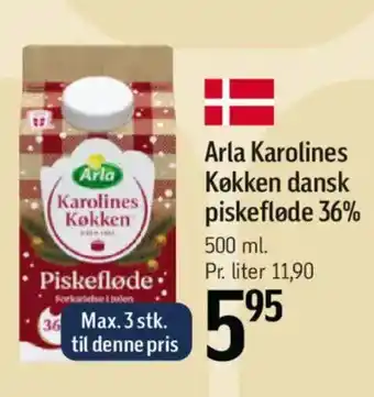 Arla Karolines Køkken dansk piskefløde 36%