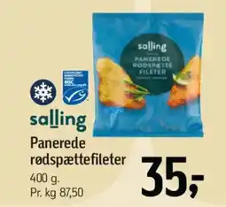 Føtex Salling panerede rødspættefileter tilbud