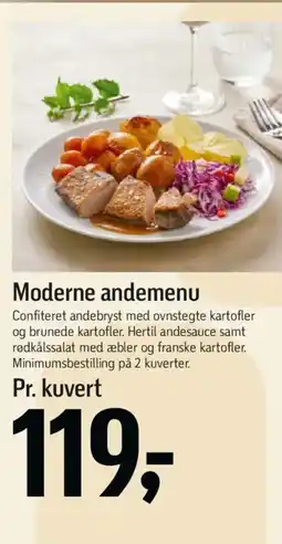 Føtex Moderne andemenu tilbud