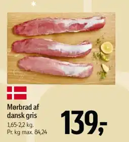 Føtex Mørbrad af dansk gris tilbud