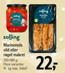 Føtex Salling marinerede sild eller røget makrel tilbud