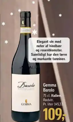 Føtex GEMMA Barolo tilbud