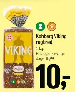 Føtex Kohberg Viking rugbrød tilbud