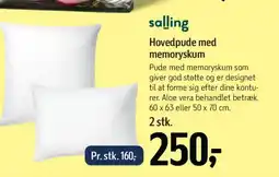 Føtex Salling hovedpude med memoryskum tilbud