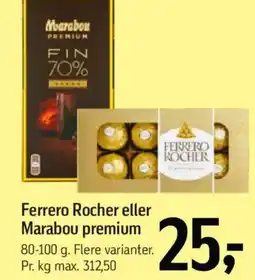 Føtex Ferrero Rocher eller Marabou premium tilbud