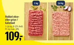 Føtex Hakket okse- eller grise-/ kalvekød tilbud