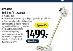 Føtex Dreame ledningsfri støvsuger tilbud